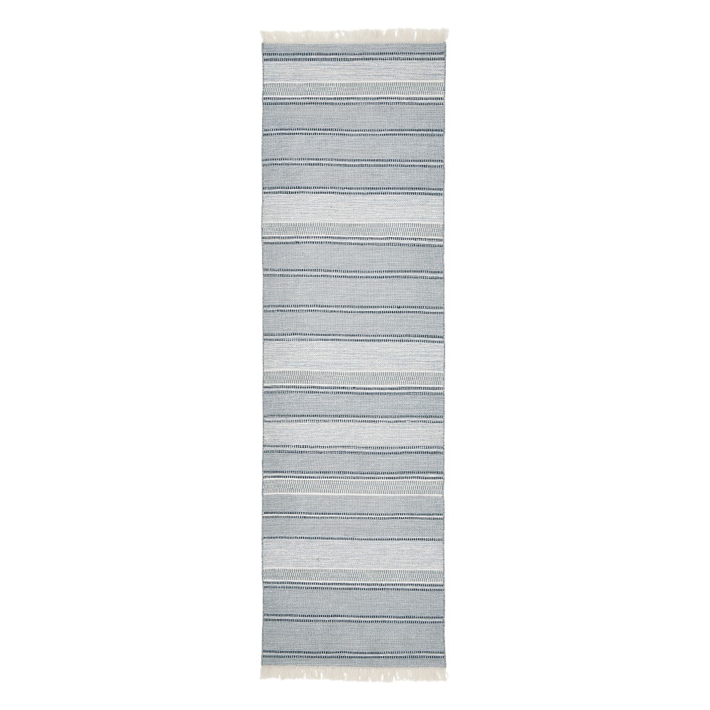 Westport Flatweave Rug, 3' X 10', Light Blue