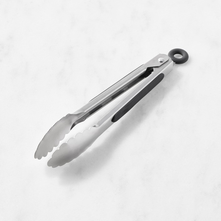 Williams Sonoma Open Kitchen Stainless-Steel Tongs, 7"