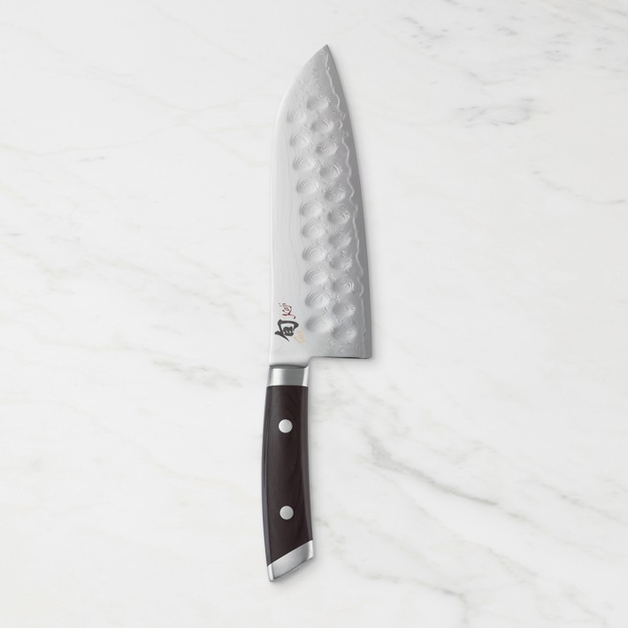 Shun Kaji Double Hollow-Ground Sumo Santoku Knife, 7 1/4"