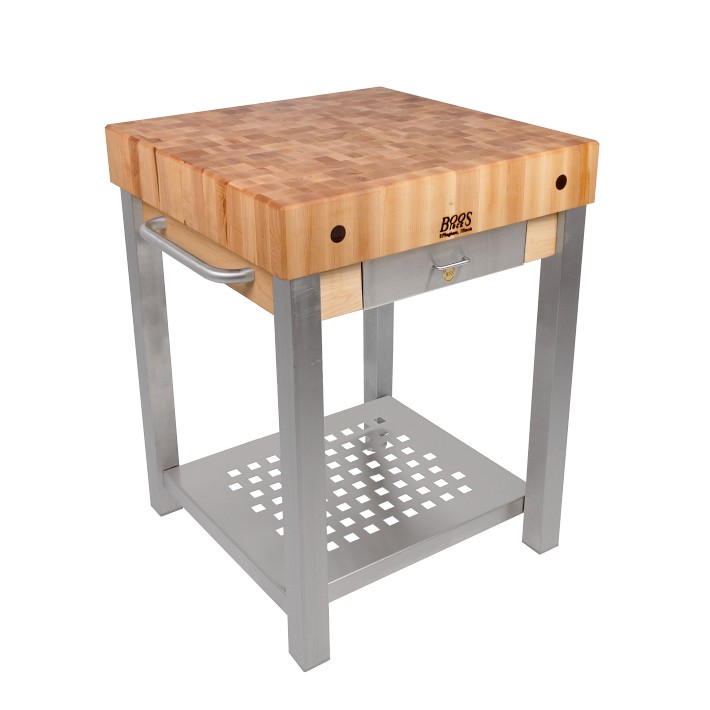 John Boos Cucina Technica Cart, End Grain