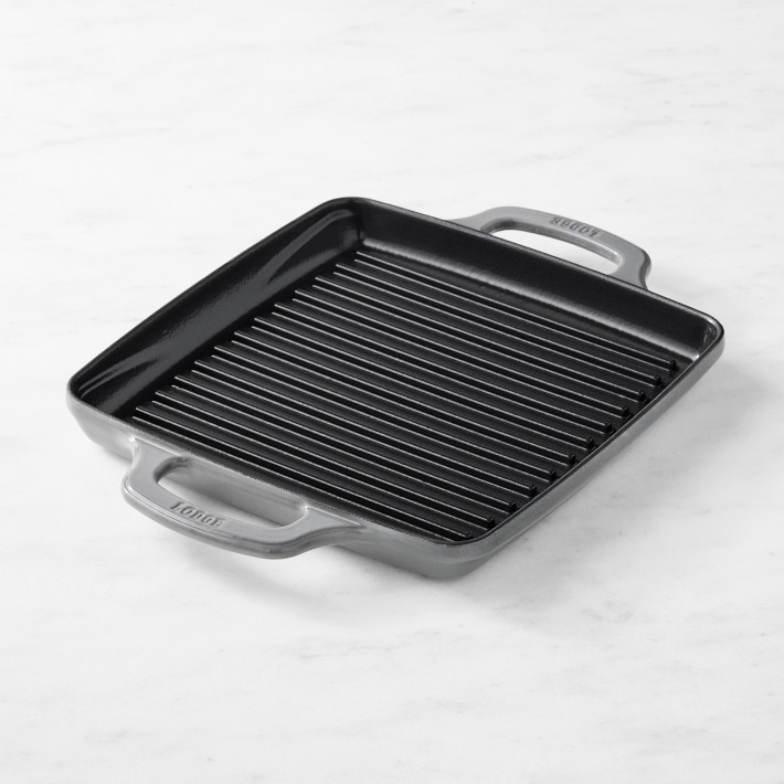 Lodge USA Enameled Cast Iron Grill Pan, 11"