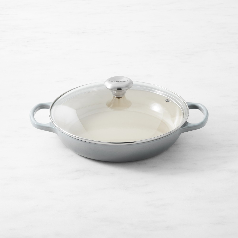 Le Creuset Signature Enameled Cast Iron Braiser with Glass Lid, 2 1/4-Qt.