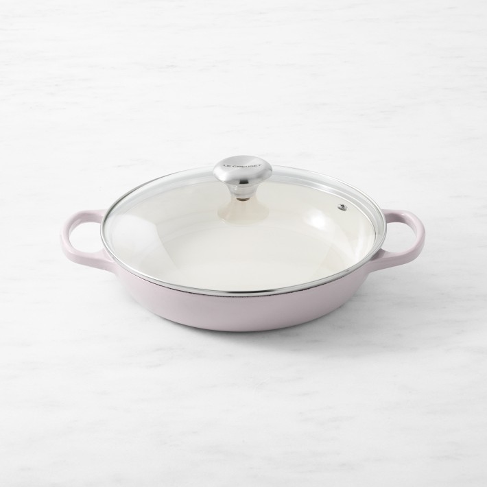 Le Creuset Signature Enameled Cast Iron Braiser with Glass Lid, 2 1/4-Qt.