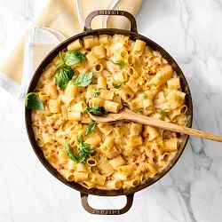 Smithey Seasoned Cast Iron Dual Handle Skillet, 14&quot;