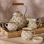 MacKenzie-Childs Mocha Check Tea Kettle