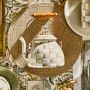 MacKenzie-Childs Mocha Check Tea Kettle