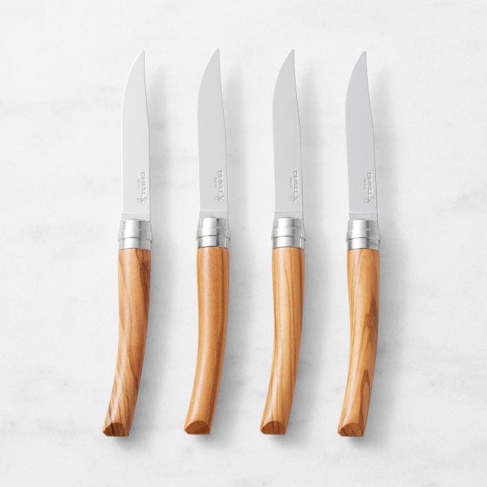 Opinel Table Chic Olivewood Steak Knives, set of 4