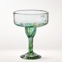 Multi-Confetti Recycled Maragarita Glasses, Set of 4