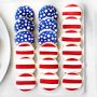 American Flag Cookies, Set of 18