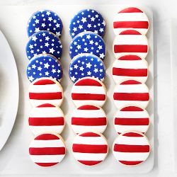 American Flag Cookies, Set of 18