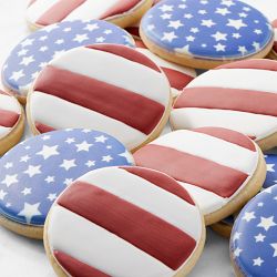 American Flag Cookies, Set of 18
