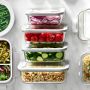 Hold Everything Glass Food Storage Containers with Silicone Lids, 14-Piece Set