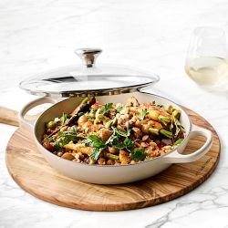 Le Creuset Signature Enameled Cast Iron Braiser with Glass Lid, 2 1/4-Qt.