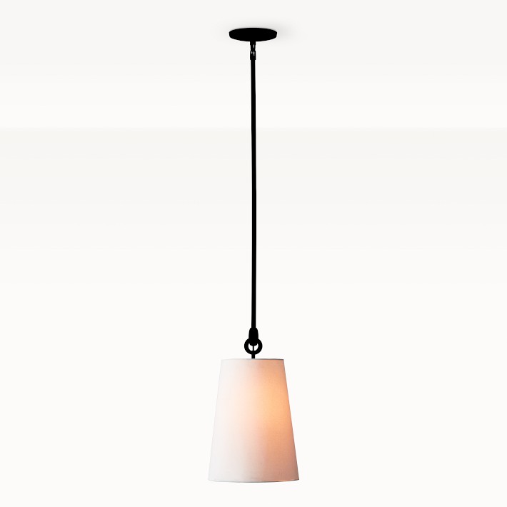 Chain Link Pendant, White Linen
