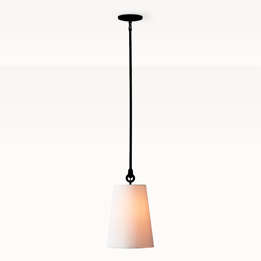 Chain Link Pendant, White Linen