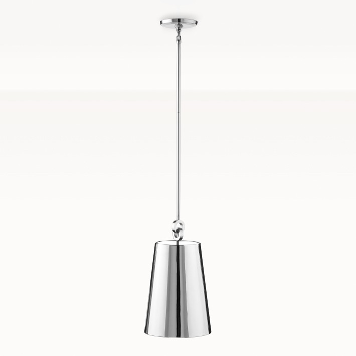 Chain Link Pendant, Polished Nickel