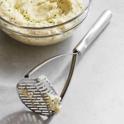 All-Clad Stainless-Steel Potato Masher with Garlic Mashed Potato Seasoning