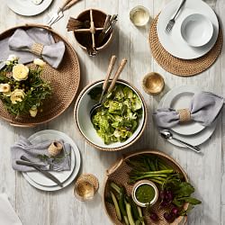 Light Woven Salad Servers