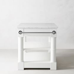 Barrelson Single Kitchen Island with Marble Top (49&quot;)