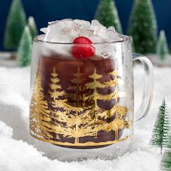 Decorated Double-Wall Forest Mugs