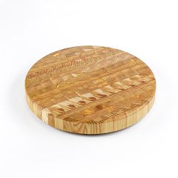 Larch Wood Round Cutting Board