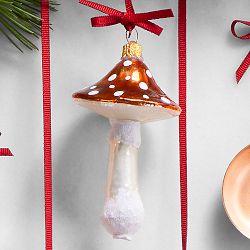 Williams Sonoma Copper Mushroom Ornament