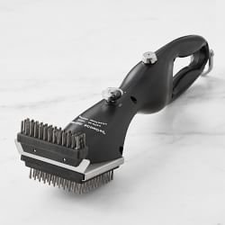 Grand Grill Daddy Steam Cleaning Grill Brush, Matte Black