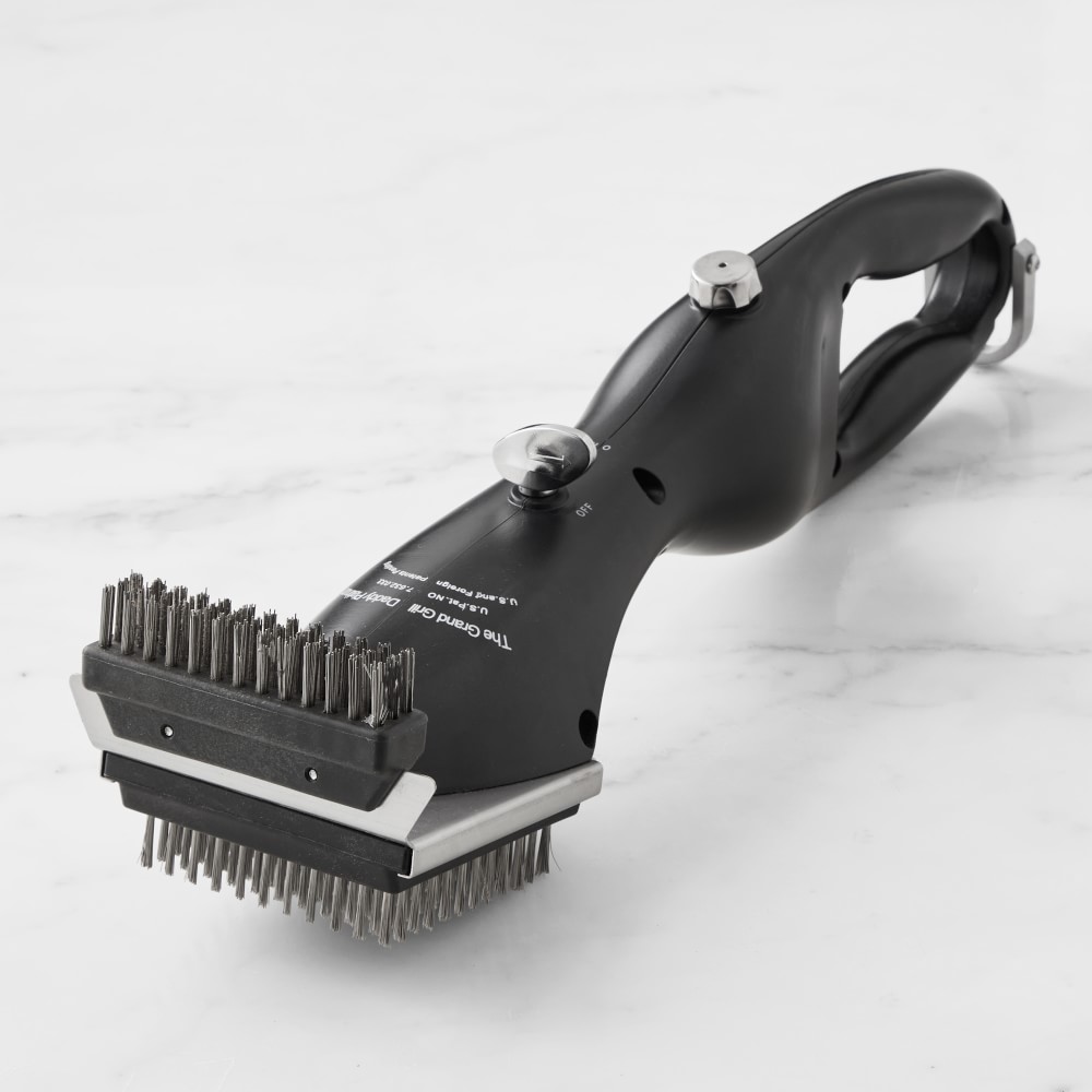 Grand Grill Daddy Steam Cleaning Grill Brush, Matte Black