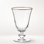 Gold Rim Goblets, Set of 4