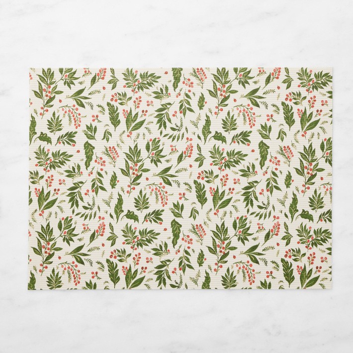 Chilewich Basketweave Rectangular Noel Placemat, set of 4