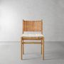 Sullivan Side Chair Cushion, Standard, Sunbrella Performance Canvas, Flax