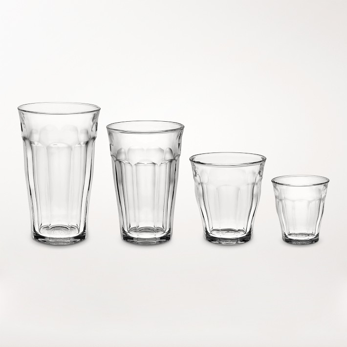 Duralex Picardie Glass Tumblers, Assorted, set of 24