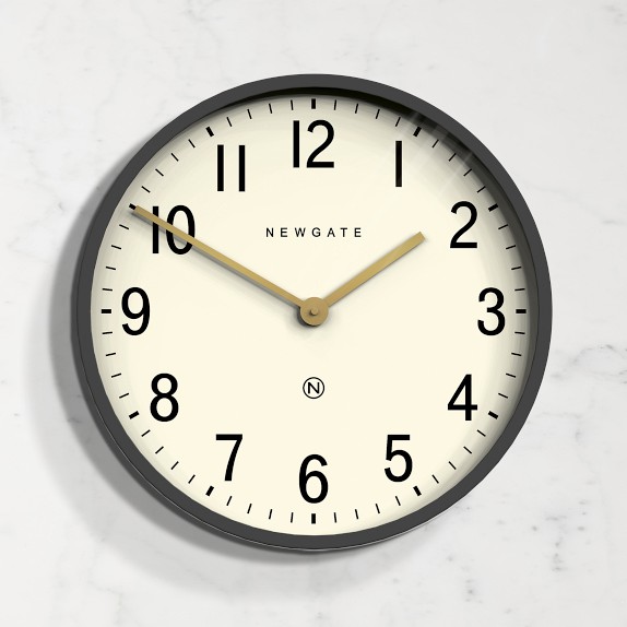 Newgate Number Four wall clock in stone grey – Newgate World