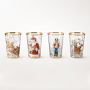Twas the Night Before Christmas Tumblers, set of 4, Nutcracker