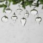 Williams Sonoma Classic Ornaments, Set of 8, Silver