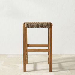 Larnaca Teak AWW Backless Bar Stool
