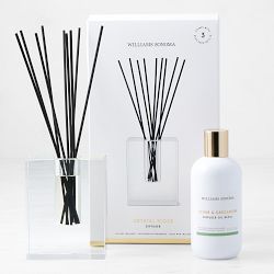 Williams Sonoma Crystal Block Diffuser and Refill Set, Cedar and Cardamom