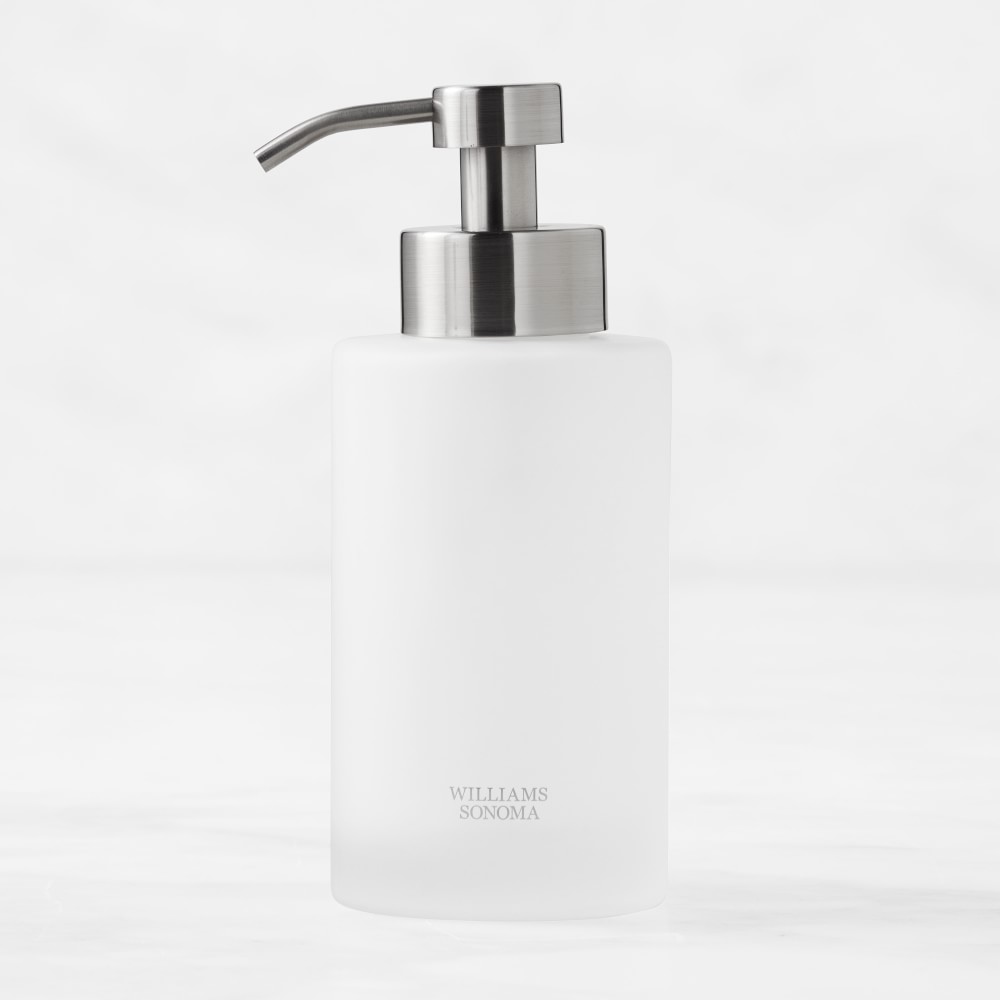 Hold Everything Frosted Glass Soap & Lotion Dispenser, 16oz.