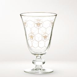 Honeycomb Goblet Glasses, Set of 4