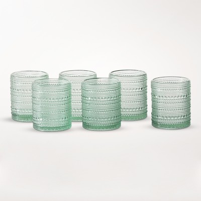 Fortessa Jupiter Double Old-Fashioned Glasses, 10-oz, Set of 6, Sage