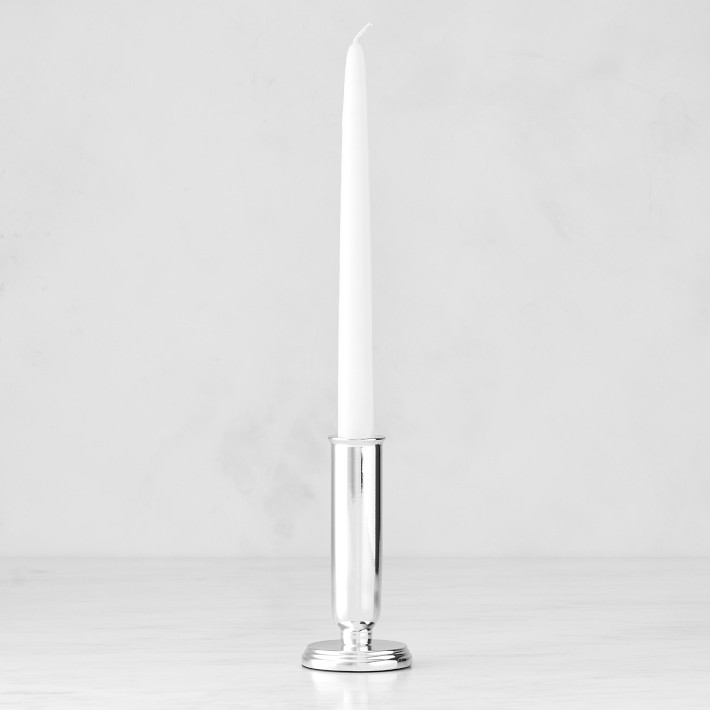 Heirloom Silver Taper Holder, Large