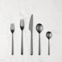 Mepra Linea 20-Piece Flatware Set, Brushed Black