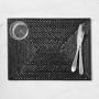 Black Hapao Rectangular Charger