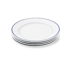Apilco Tradition Blue-Banded Salad Plates, Set of 4