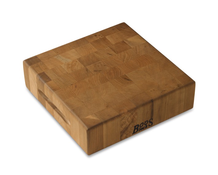 Boos End-Grain Square Cutting &amp; Carving Block, Cherry