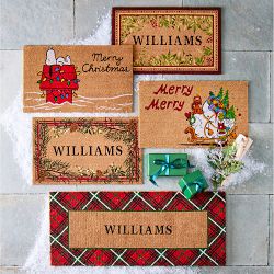 PEANUTS&#8482; Holiday Snoopy Doormat