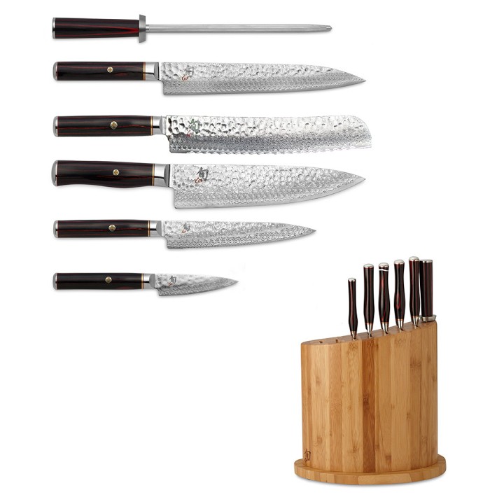 Shun Hiro Knife Block, Set of 7