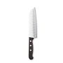 Victorinox Rosewood Hollow-Ground Santoku Knife, 7&quot;