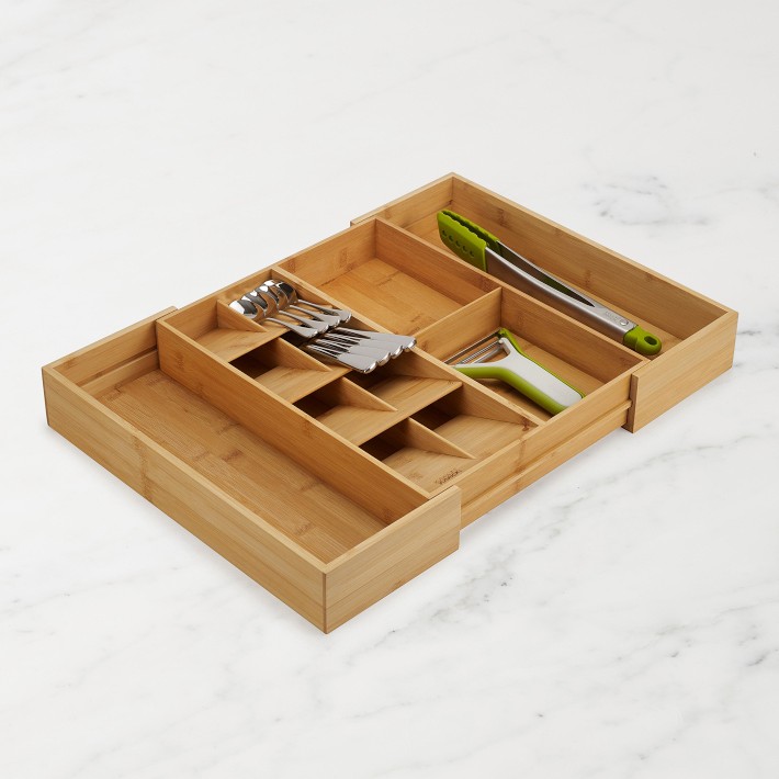 Joseph Joseph DrawerStore Bamboo Expandable Cutlery, Utensil and  Gadgets  Organizer
