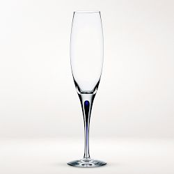 Orrefors Intermezzo Blue Champagne Flute